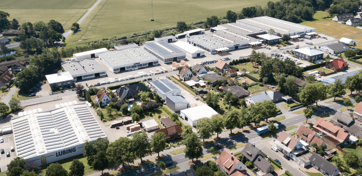 Luftaufnahme des Firmengeländes
