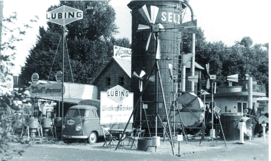 LUBING Windkrafttränken im Jahr 1960