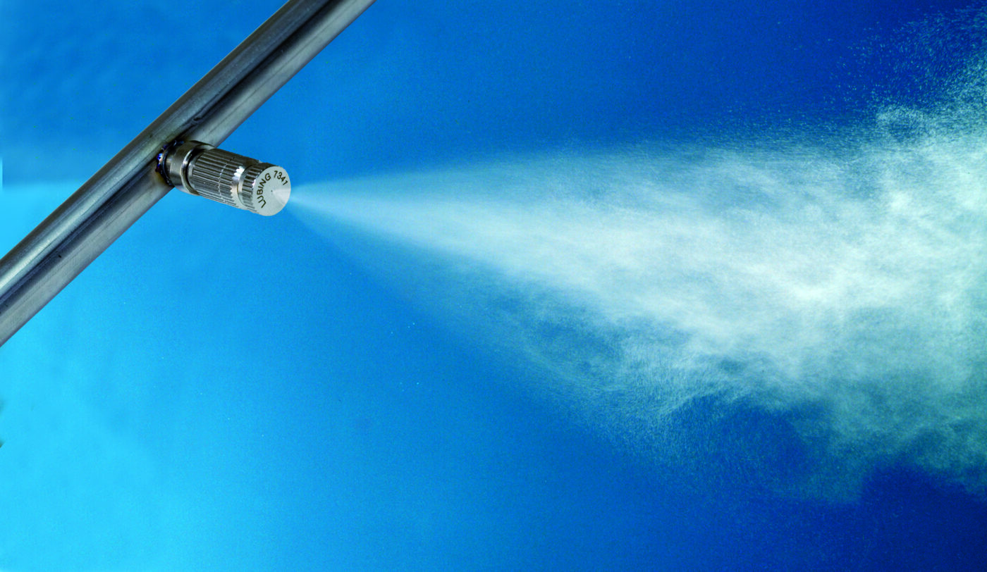 Nebeldüse im Einsatz